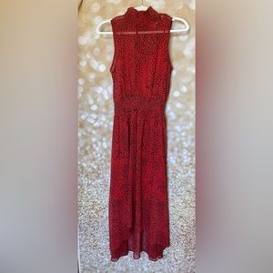 NWOT-Nannette Nanette Lepore smocked waist high low midi dress-4
